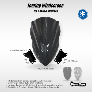 TOURING WINDSCREEN for Bajaj Dominar 400/250 models