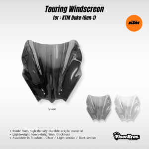 STREET WINDSCREEN for KTM DUKE (GEN-1)
