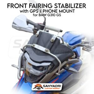 FRONT FAIRING STABILIZER with GPS/PHONE MOUNT SYSTEM for the BMW G310 GS