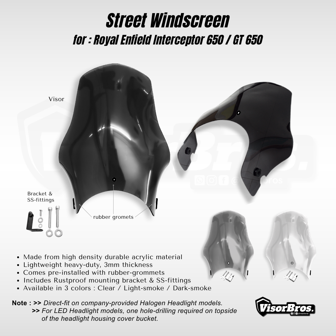 ROYAL ENFIELD INTERCEPTOR VISOR