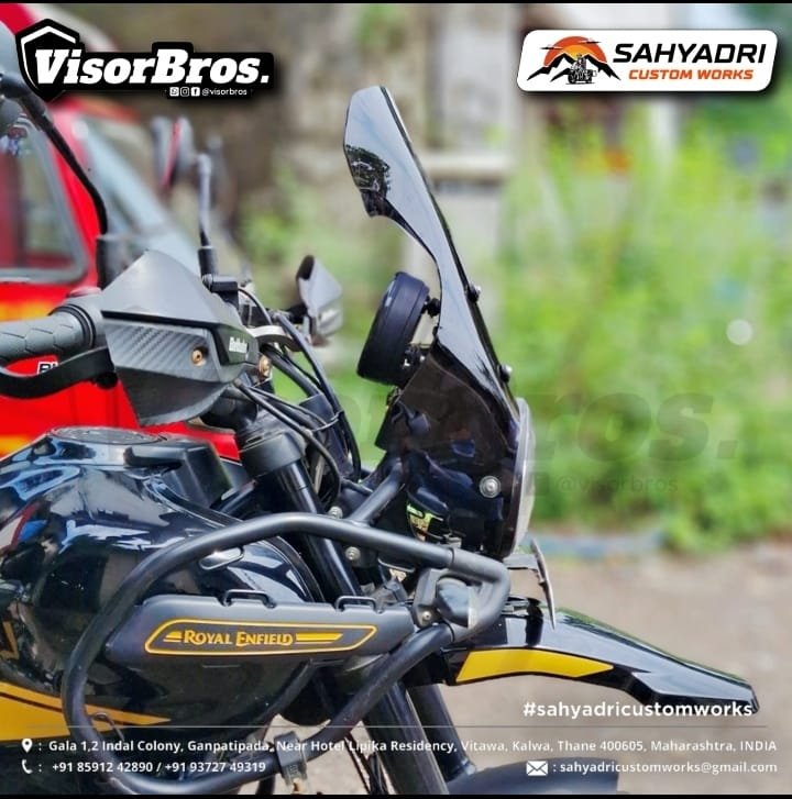 HAMMERHEAD TOURING WINDSCREEN FOR ROYAL ENFIELD HIMALAYAN 450 (6)