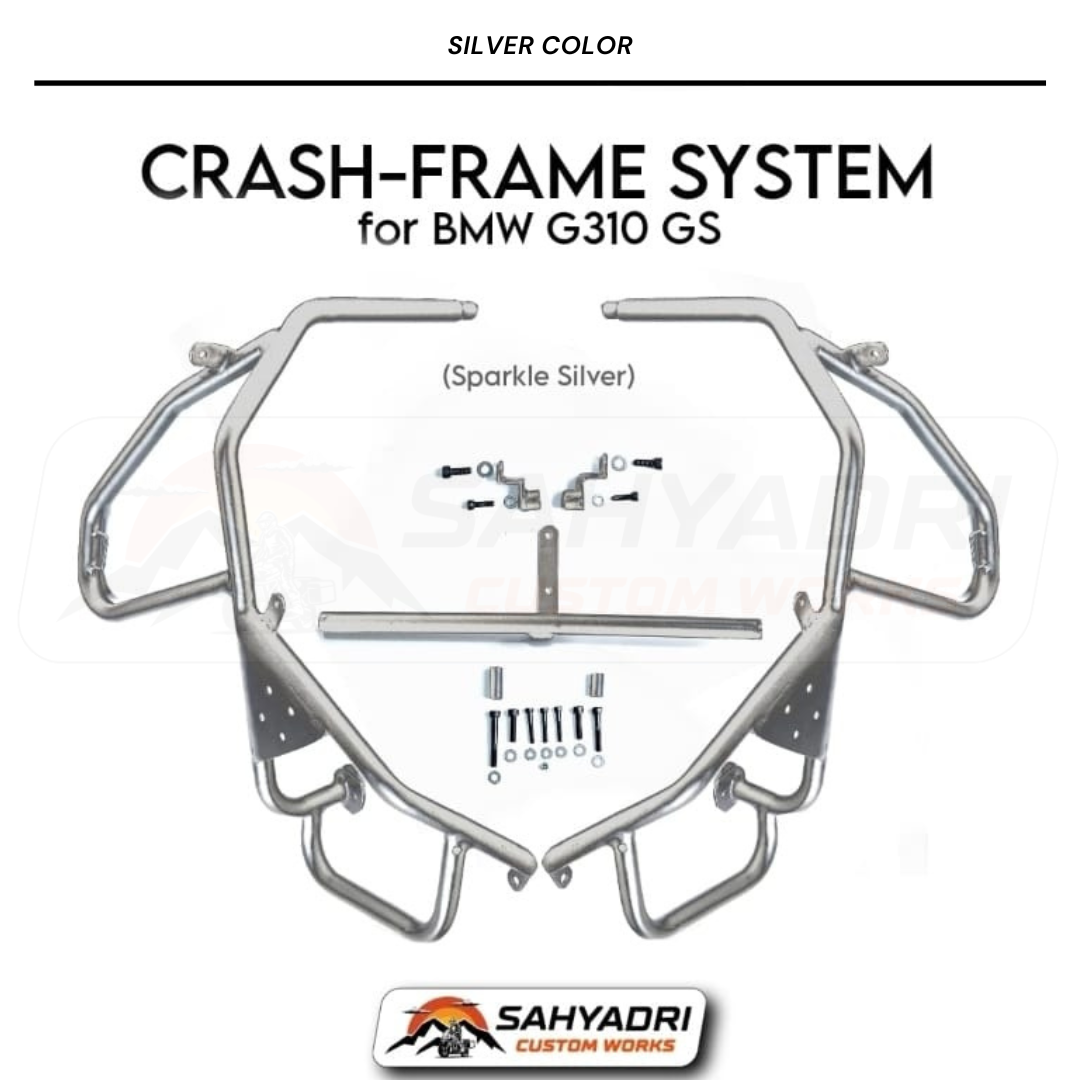 Crash Guard System for BMW G310 GS - Silver