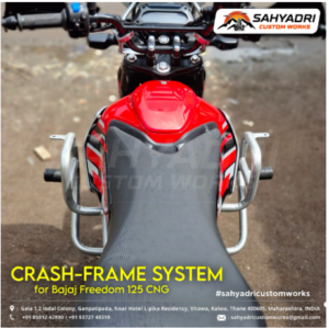 CRASH GUARD FRAME SYSTEM for the BAJAJ FREEDOM 125 CNG