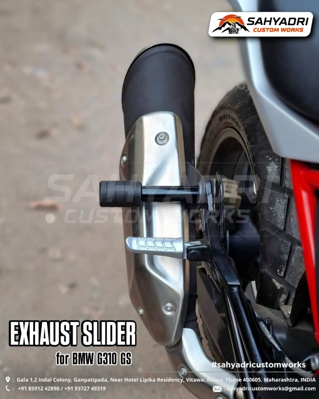 BMW EXHAUST SLIDER