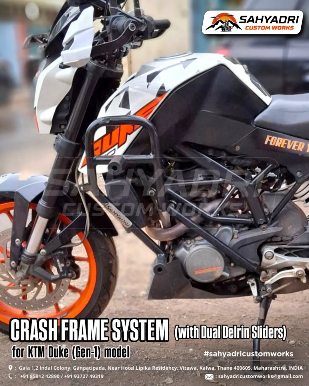 KTM DUKE - GEN 1 with dual sliders