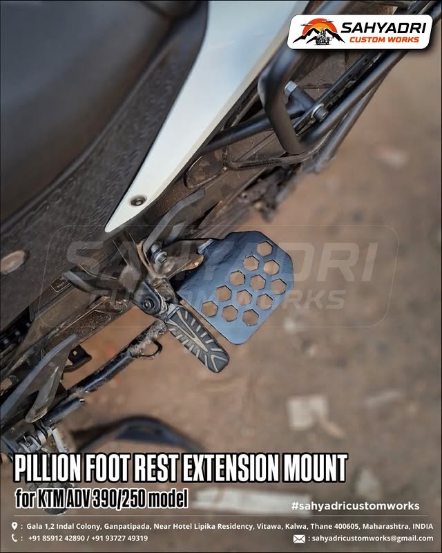 pillion footrest for ktmadv 390-250
