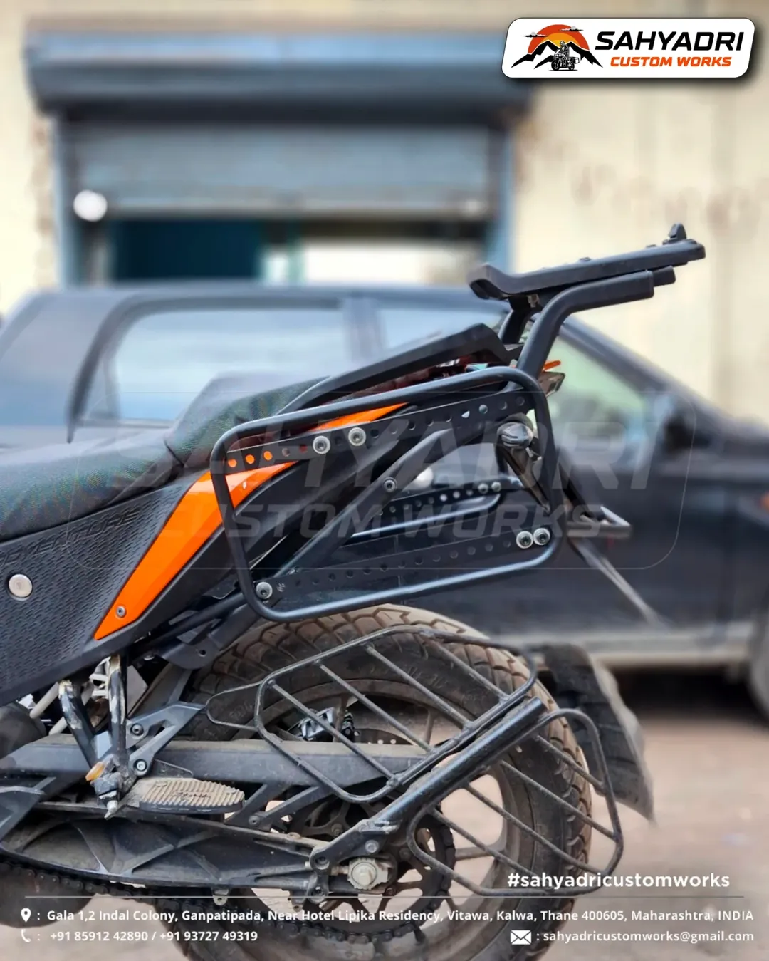🔸 SADDLE STAY SYSTEM installed on the KTM Adventure (Gen-1) model.(As seen in image, also comp (5)