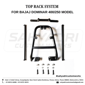TOP-RACK SYSTEM with TOP-RACK PLATE for the BAJAJ DOMINAR 400/250