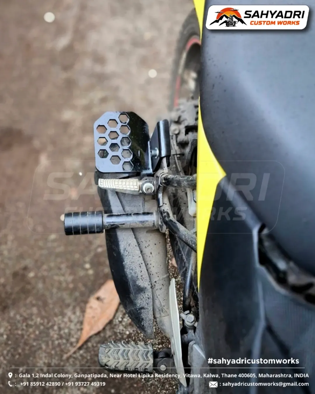 🔸 PILLION FOOTREST EXTENSION MOUNTS (3)