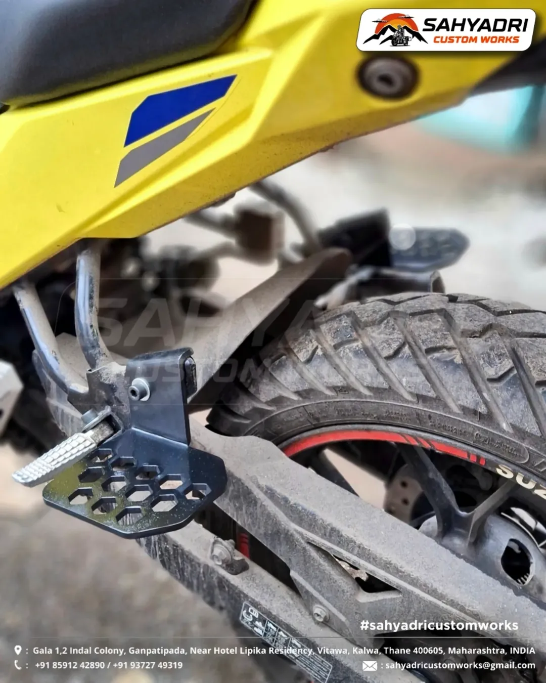 🔸 PILLION FOOTREST EXTENSION MOUNTS (6)