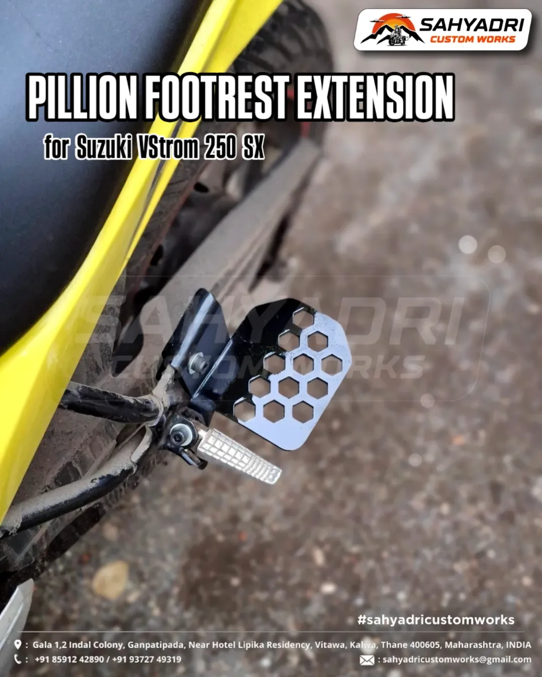 🔸 PILLION FOOTREST EXTENSION MOUNTS (9)