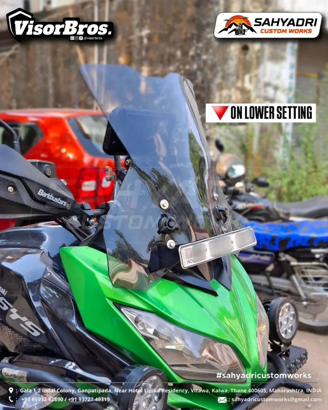 AIRFLOW-MAX TOURING WINDSCREEN for the Kawasaki Versys 650 (for pre-2022 models) 1