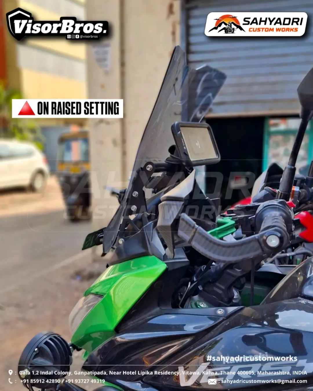 AIRFLOW-MAX TOURING WINDSCREEN for the Kawasaki Versys 650 (for pre-2022 models) 2