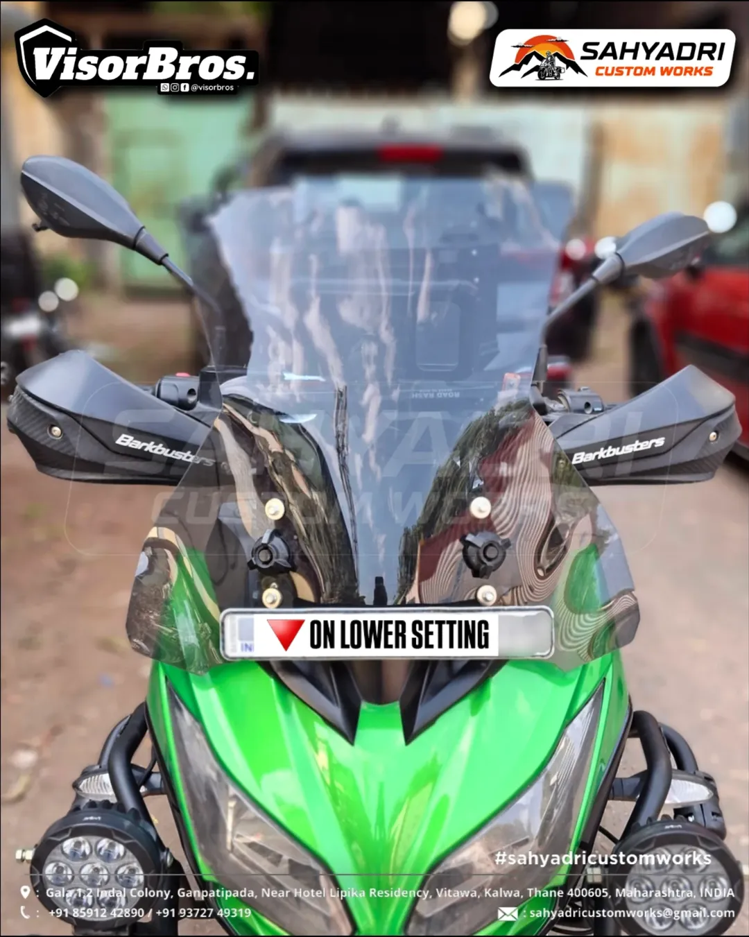 AIRFLOW-MAX TOURING WINDSCREEN for the Kawasaki Versys 650 (for pre-2022 models) 3