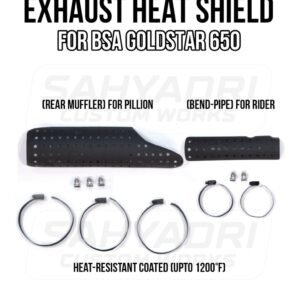 EXHAUST HEAT SHIELD (RIDER+PILLION) for BSA GOLDSTAR 650 MODEL
