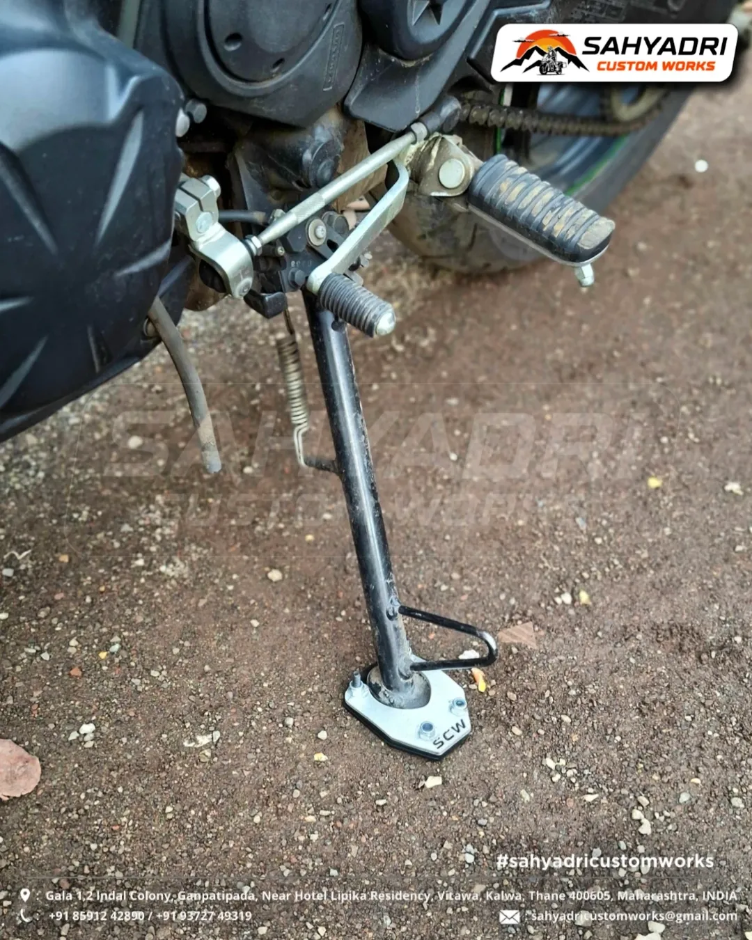 SIDE STAND EXTENSION - KAWASAKI 650 (1)
