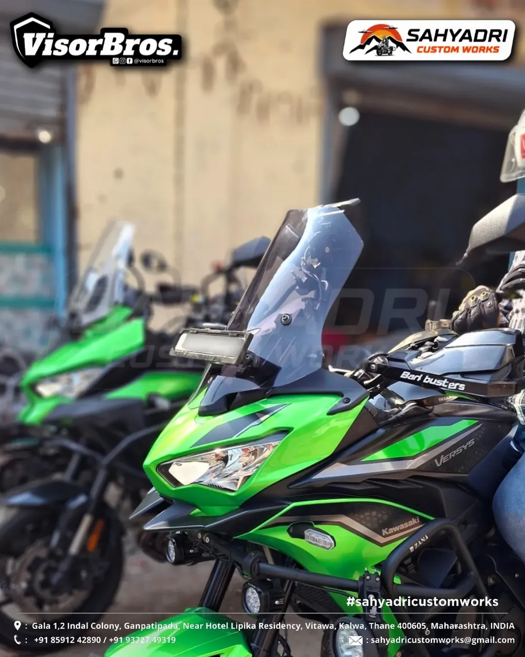 TOURING WINDSCREEN for the Kawasaki Versys 650 (2022+ models) 3