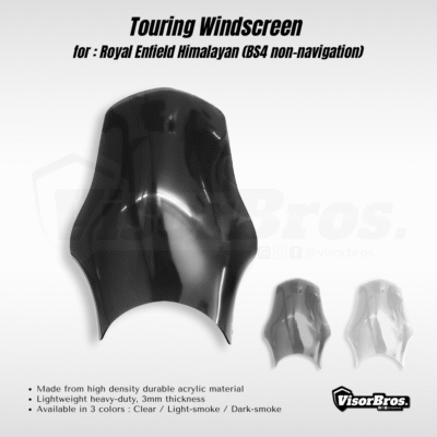 TOURING WINDSCREEN for For Royal Enfield Himalayan 411 (non-navigation meter) (BS3/4) (pre-2022 models)