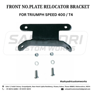 FRONT NO. PLATE RELOCATING BRACKET for TRIUMPH 400 SPEED / T4