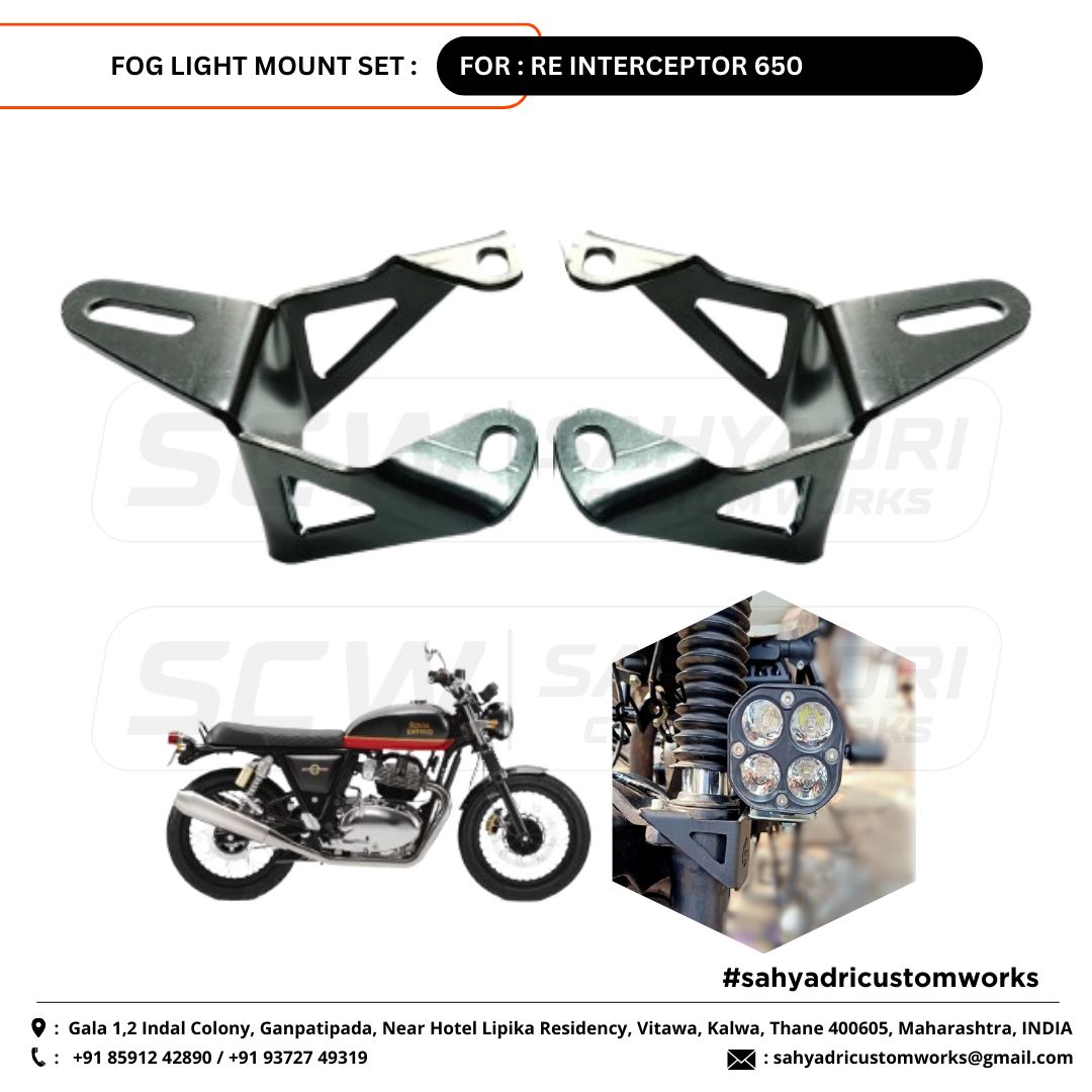 FOG LIGHT MOUNT SET - INTERCEPTOR 650