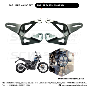 FOG LIGHT MOUNT SET for the ROYAL ENFIELD SCRAM 440