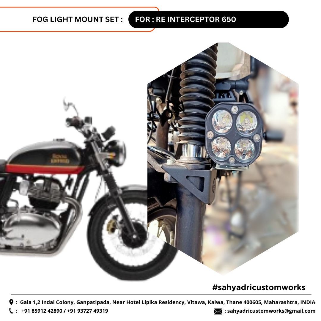 FOG LIGHT MOUNT SET - INTERCEPTOR 650