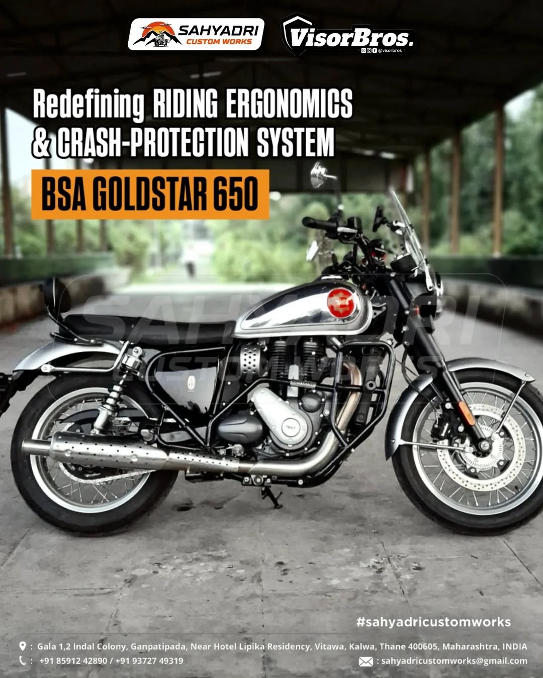 CRASH FRAME SYSTEM for the BSA GOLDSTAR 650