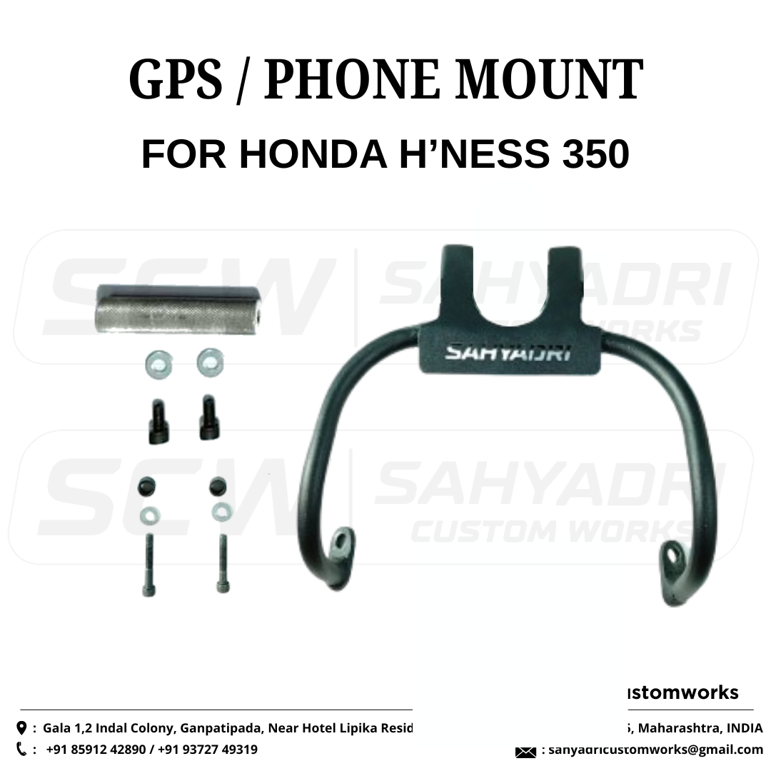 GPS _ PHONE MOUNT FOR _ HONDA H'NESS 350 (2)
