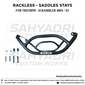 RACKLESS SADDLE-STAY SYSTEM FOR SCRAMBLER 400X / XC MODEL