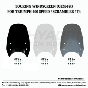 TOURING WINDSCREEN (OEM-Fit) for TRIUMPH 400 SPEED / SCRAMBLER / T4