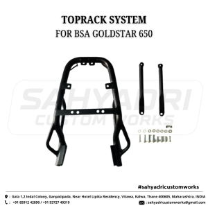 TOP-RACK SYSTEM WITH TOP-RACK PLATE FOR BSA GOLDSTAR 650