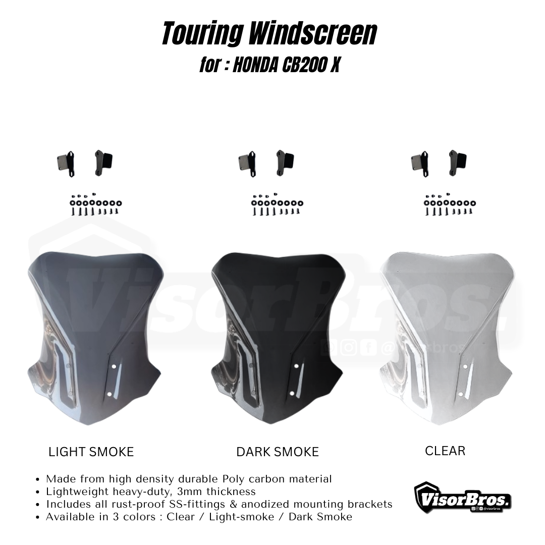 TOURING WINDSCREEN 2.0 for HONDA CB200X / NX200