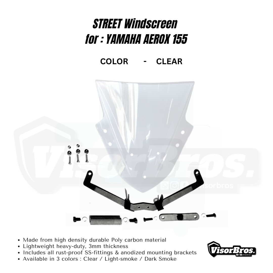 STREET VISOR - YAMAHA AEROX 155 (1)