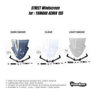 STREET WINDSCREEN 2.0 for YAMAHA AEROX 155