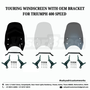 TOURING WINDSCREEN WITH BRACKET for TRIUMPH SPEED 400