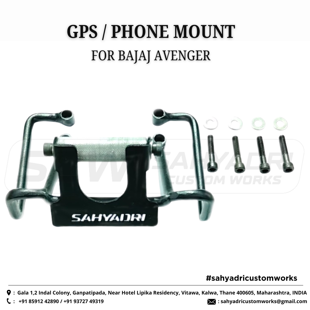CUSTOM GPS / MOBILE MOUNT SYSTEM for BAJAJ AVENGER