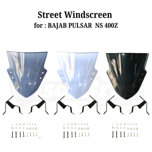 STREET WINDSCREEN WITH BRACKET for BAJAJ PULSAR NS 400 Z