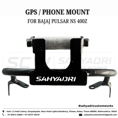 CUSTOM GPS / MOBILE MOUNT SYSTEM for BAJAJ PULSAR NS 400Z